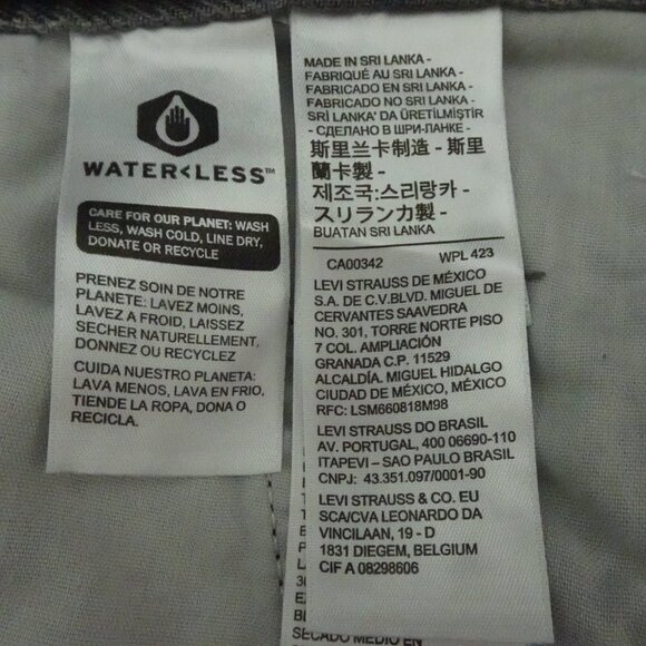 Levi's Relaxed Low Pro Jeans Women's Size 29 Gray Denim Splatter Straight Leg - Picture 11 of 12